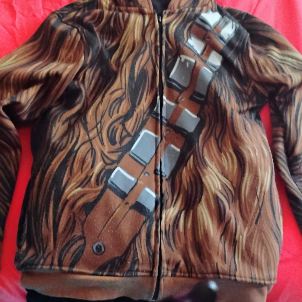 Star Wars Chewbacca Kids Cape Jacket - Brown and Black
